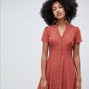 Button Through Tea Dress| New Look
